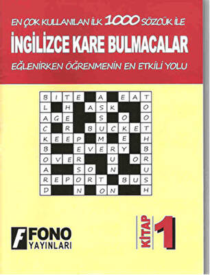 İngilizce Kare Bulmacalar 1. Kitap - 1