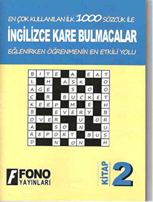 İngilizce Kare Bulmacalar 2. Kitap - 1