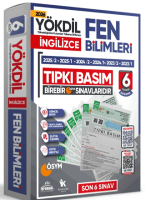 İngilizce YÖKDİL Fen Bilimleri Tıpkı Basım 6 lı Deneme - 1