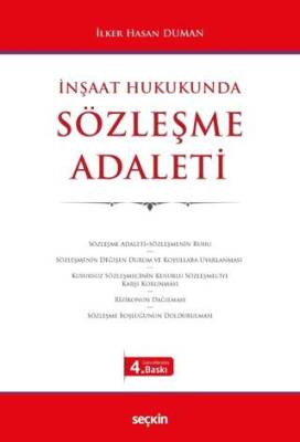 İnşaat Hukukunda Sözleşme Adaleti - 1