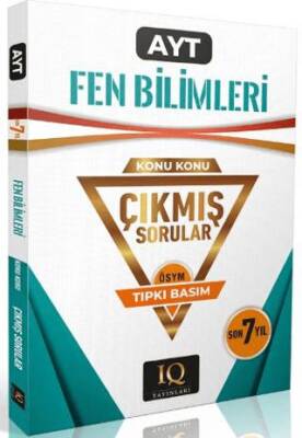 IQ Yayınları AYT Fen Bilimleri Konu Konu Çıkmış Sorular - 1