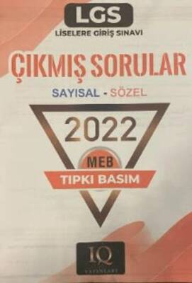 IQ Yayınları LGS Çıkmış Sorular 2022 - 1