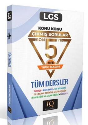 IQ Yayınları LGS Tüm Dersler Konu Konu Çıkmış Sorular - 1