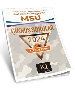 MSÜ Çıkmış Sorular - 2024 - 1