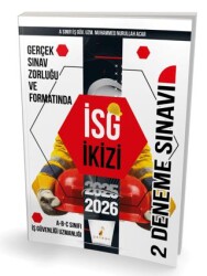 İş Güvenliği Uzmanlığı Sınavlarına Hazırlık İSG İkizi 2 Özgün Deneme Sınavı - Pelikan Tıp Teknik Yayıncılık