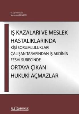 İş Kazaları Ve Meslek Hastalıklarında Kişi Sorumlulukları Çalışan Tarafından İş Akdinin Feshi Sürecinde Ortaya Çıkan Hukuki Açmazlar - 1