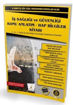 İş Sağlığı ve Güvenliği İSG Konu Anlatım Hap Bilgiler Kitabı - 1