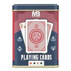 İskambil Kağıdı Metal Kutulu Kırmızı - Mabbels