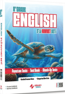 İşleyen Zeka Yayınları 8. Sınıf İngilizce 3`lü Kuvvet Serisi Seti - 1