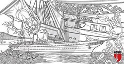 İstanbul Savarona Tuval Boyama - EDAM