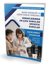 İşyeri Hekimliği ve Diğer Sağlık Personeli Sınavlarında En Çok Sorulan Spesifik Sorular - Pelikan Tıp Teknik Yayıncılık