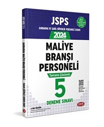 JSPS Jandarma ve Sahil Güvenlik Personeli Sınavı Maliye Branşı Personeli Tamamı Çözümlü 5 Deneme Sınavı - Data Yayınları