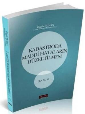 Kadastroda Maddi Hataların Düzeltilmesi - 1