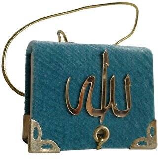 Kadife Kaplı Mini Boy Askılı Kur`an-i Kerim - 054K - 1