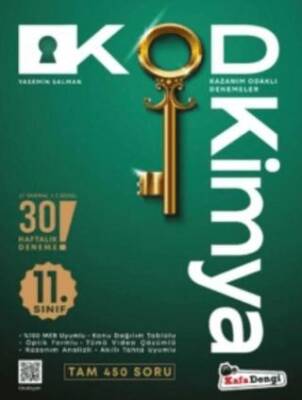 Kafa Dengi Yayınları 11. Sınıf Kod Kimya Kazanım Odaklı Denemeleri - 1