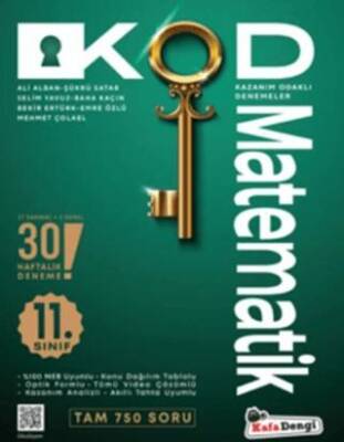 Kafa Dengi Yayınları 11. Sınıf Kod Matematik Kazanım Odaklı Denemeleri - 1