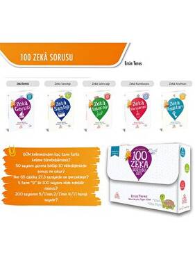 Kafa Patlatan 100 Zeka Sorusu Seti 5 Kitap Set - 1