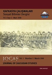 Kafkasya Çalışmaları Sosyal Bilimler Dergisi Yıl:1 Sayı:2 Mart 2016 - Kafkasya Dergisi