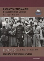 Kafkasya Çalışmaları Sosyal Bilimler Dergisi Yıl:2 Sayı:4 Mart 2017 - Kafkasya Dergisi