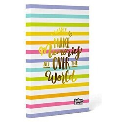 Kalipso 14x20 Memories Çizgili 192 Sayfa Sert Kapak Butik Defter - Başka Defter