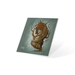 Kalipso Ağaç Ev 13x14 64 Sayfa Çizgisiz Butik Defter - Başka Defter