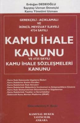 Kamu İhale Kanunu ve 4735 Sayılı Kamu İhale Sözleşmeleri Kanunu - 1