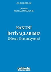 Kanuni İhtiyaçlarımız - On İki Levha Yayınları