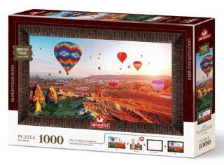 Kapadokya`Nın Son Işıkları-1000 Parça Çerçeveli - 1