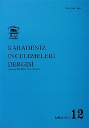 Karadeniz İncelemeleri Dergisi Sayı: 12 - Serander Yayınları