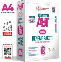 2025 3 Adım YKS-AYT Eşit Ağırlık TM MEBİ Özgün Sorular 15li Deneme Fasikül Paketi Video Çözümlü - Karakutu Yayın