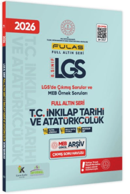 2026 8.Sınıf Full LGS Altın Seri İNKILAP TARİHİ MEB Çıkmış Soru Bankası Modüler Seti PDF-Video Çözüm - 1