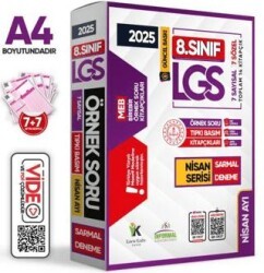 Karakutu Yayın 2025 8. Sınıf LGS Nisan Ayı MEB Örnek Soru Tıpkı Basım 7li Sarmal Deneme Paketi Video-PDF Çözümlü - 1