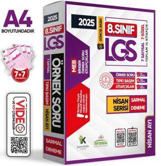 Karakutu Yayın 2025 8. Sınıf LGS Nisan Ayı MEB Örnek Soru Tıpkı Basım 7li Sarmal Deneme Paketi Video-PDF Çözümlü - 1