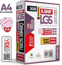Karakutu Yayın 2025 8. Sınıf LGS Şubat Ayı MEB Örnek Soru Tıpkı Basım 6lı Sarmal Deneme Paketi Video-PDF Çözümlü - 1