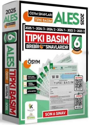 İnformal Yayınları 2025 ALES ÖSYM Tıpkı Basım Çıkmış Soru Kitapçıkları Türkiye Geneli Dijital Çözümlü 6lı Deneme Paketi - 1