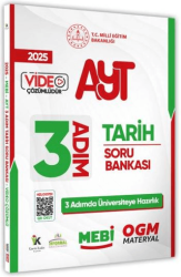 2025 AYT MEBİ-OGM 3 ADIM Tarih Soru Bankası Video Çözümlü - Karakutu Yayın