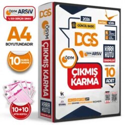 2026 DGS ÖSYM Çıkmış Soru Karma Kara Kutu Türkiye Geneli D.Çözümlü 10lu SAYISAL-SÖZEL Deneme PAKETİ - 1