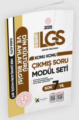 Karakutu Yayın 2025 LGS 8. Sınıf Din Kültürü ve Ahlak Bilgisi Konu Konu Son 7 Yıl MEB Çıkmış Soru Modül Seti - 1