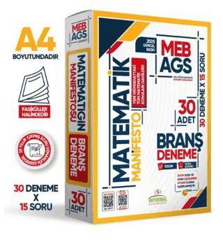 Karakutu Yayın 2025 MEB AGS Matematik Manifesto Branş Denemesi 30lu Fasikül Seti Özgün Dijital Çözümlü - 1