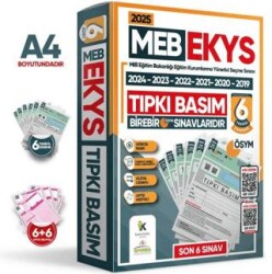 Karakutu Yayın 2025 MEB EKYS ÖSYM Çıkmış Soru Tıpkı Basım Deneme Paketi 6lı Türkiye Geneli Soru Kitapçıkları - 1