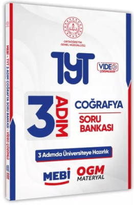 2026 TYT MEBİ-OGM 3 ADIM Coğrafya Soru Bankası RENKLİ A4 Boyut Video Çözümlü - 1