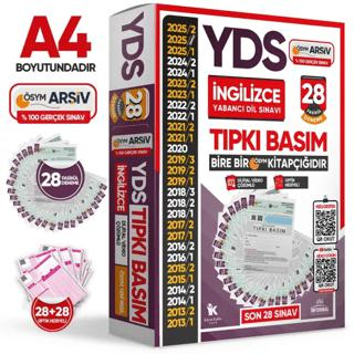 Karakutu Yayın 2025 YDS İngilizce ÖSYM Tıpkı Basım Çıkmış Soru 24lü Deneme Paketi Türkiye Geneli Video-PDF Çözümlü - 1