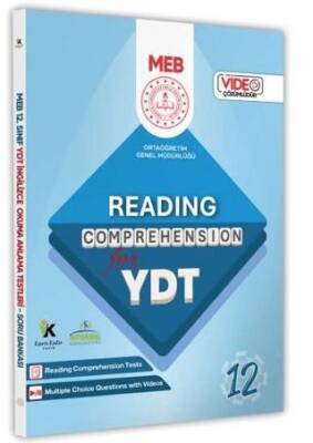 Karakutu Yayın 2025 YDT MEBİ İngilizce 12. Sınıf Reading Okuma-Anlama Kitabı Soru Bankası Video Çözümlü - 1