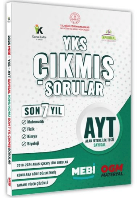 Karakutu Yayın 2025 YKS-AYT MEBİ SAYISAL Çıkmış Soru Bankası Konu Konu Son 7 Yıl Video-PDF Çözümlü - 1