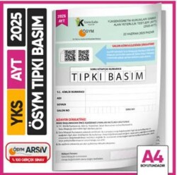 Karakutu Yayın 2025 YKS-AYT ÖSYM Tıpkı Basım Çıkmış Soru Kitapçığı Video Çözümlü Türkiye Geneli - Karakutu Yayın