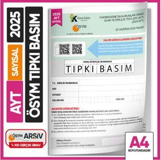 Karakutu Yayın 2025 YKS-AYT Sayısal SAY ÖSYM Tıpkı Basım Çıkmış Soru Deneme Kitapçığı - 1