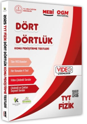 Karakutu Yayın 2026 YKS-TYT MEBİ-OGM Dört Dörtlük Fizik Pekiştirme Soru Bankası Video Çözümlü - 1