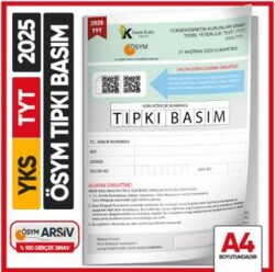 Karakutu Yayın 2025 YKS-TYT ÖSYM Tıpkı Basım Çıkmış Soru Kitapçığı Video Çözümlü Türkiye Geneli - Karakutu Yayın