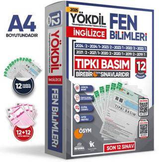 Karakutu Yayın 2025 YÖKDİL İngilizce Fen Bilimleri ÖSYM Çıkmış Soru Tıpkı Basım Deneme Paketi 12li Türkiye Geneli - 1