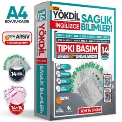 2026 YÖKDİL İngilizce SAĞLIK BİLİMLERİ ÖSYM Çıkmış Soru Tıpkı Basım Paket Deneme 14lü Türkiye Geneli - Karakutu Yayın